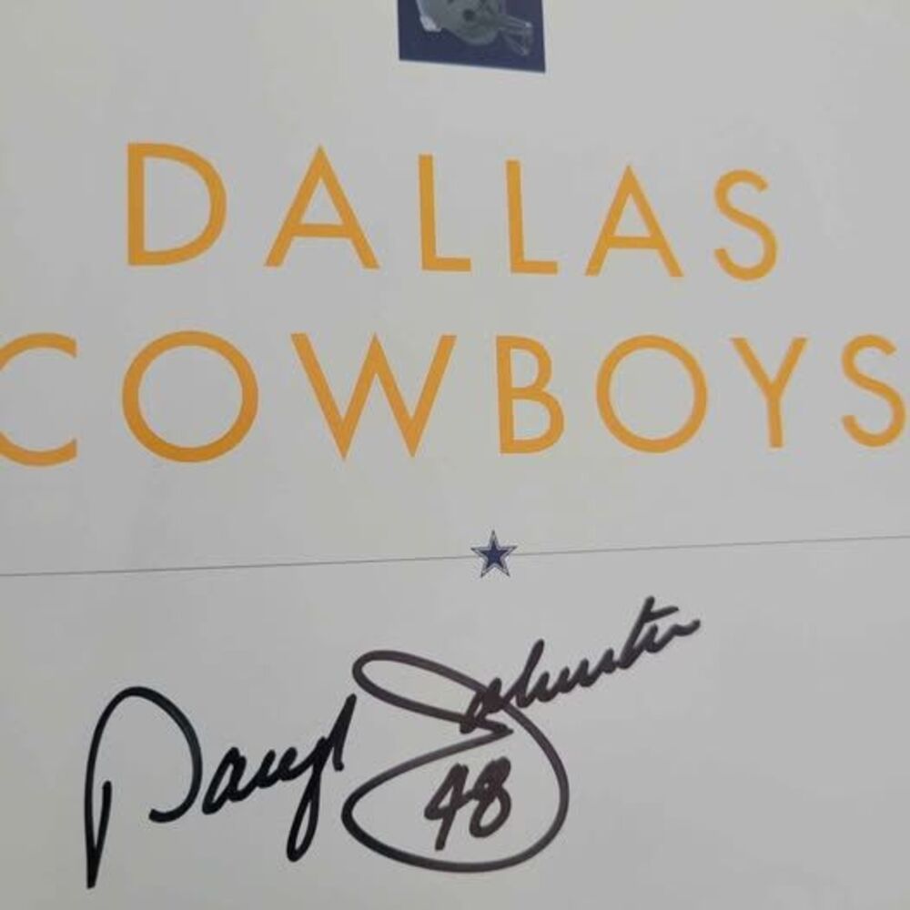 Dallas Cowboys Our Story Pictorial History Book Signed by Daryl "Moose" Johnston